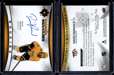 2022-23 UD Ultimate Collection Ultimate Signatures Rookies AUTO David ...