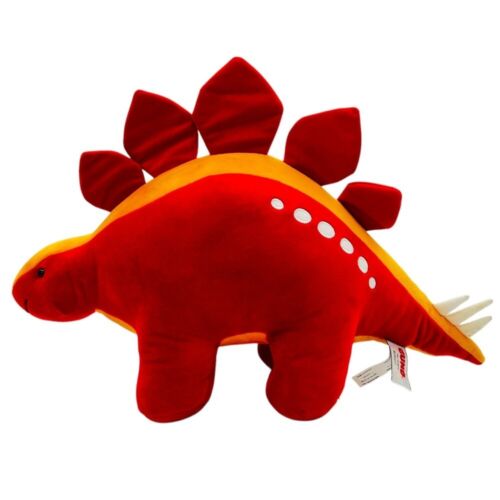 Gund Tailspin Dinosaur Stegosaurus Red Orange Plush Toy 18" Stuffed Animal