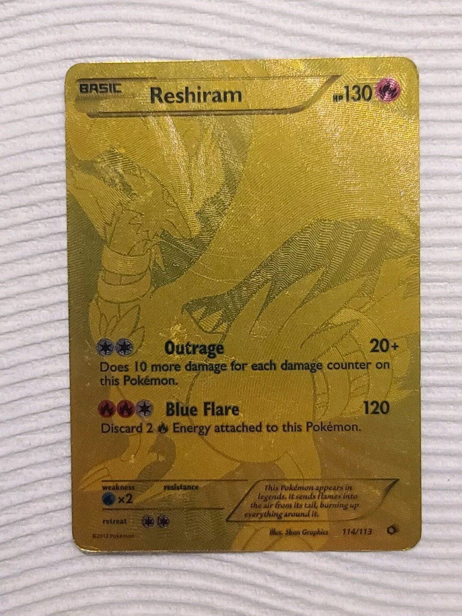 Pokémon TCG Reshiram 114/113 Legendary Treasures Secret Rare Pokémon TCG Reshiram 114/113 Legendary Treasures Secret Rare