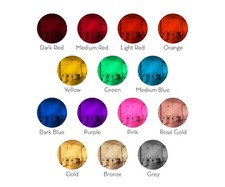 50 Pack 4" Colored Mirror Acrylic Round Shaped Pieces for Arts and Crafts