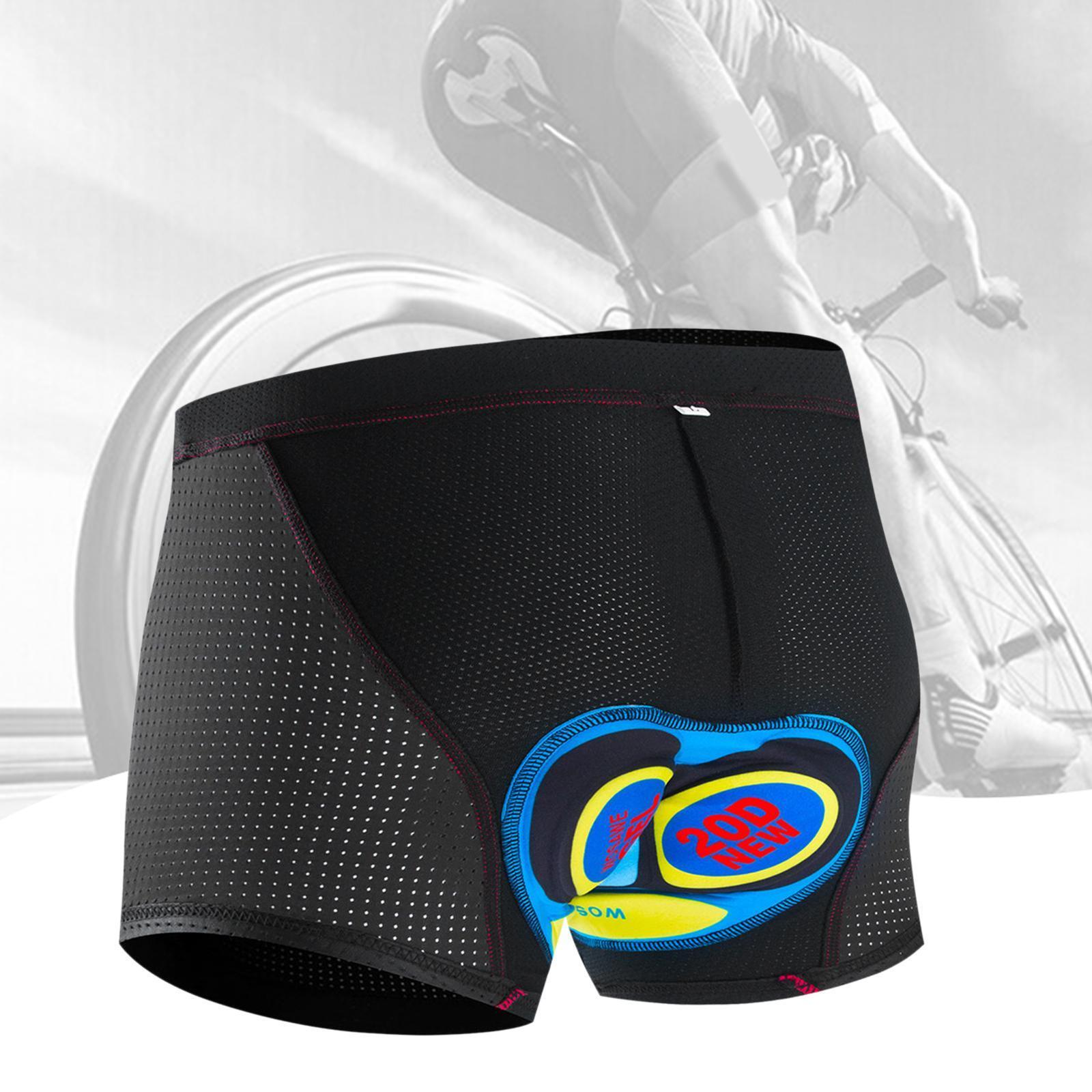 Mens 5D Padded Bike Shorts Undershorts Motorcycle Riding Biker Bicycle