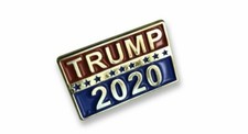 Trump 2020 Classic Logo Pin, For your Hat, Lapel, Tie, Clothing Made in USA