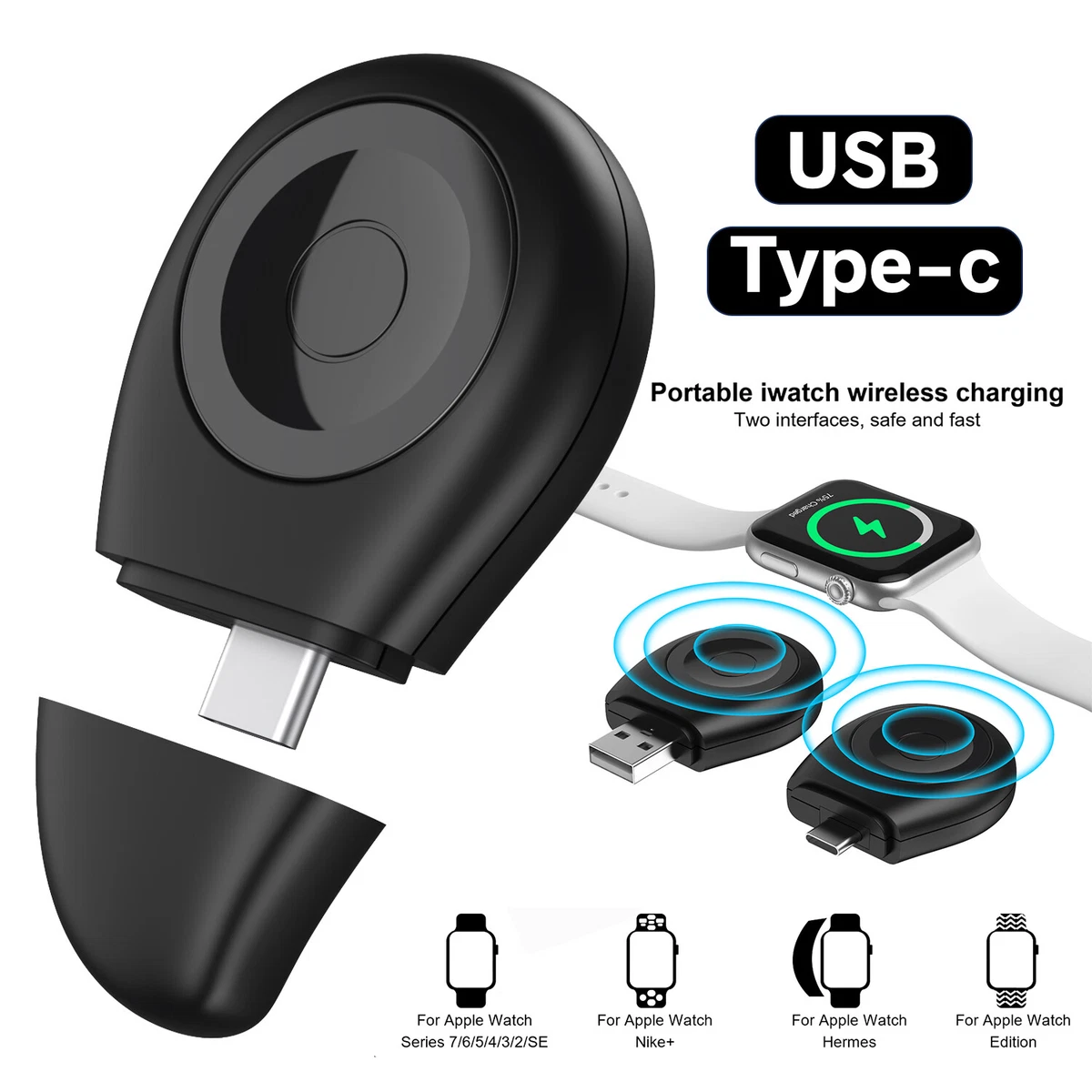 Magnetic USB Charging Charger For Apple Watch iWatch Series 1 2 3