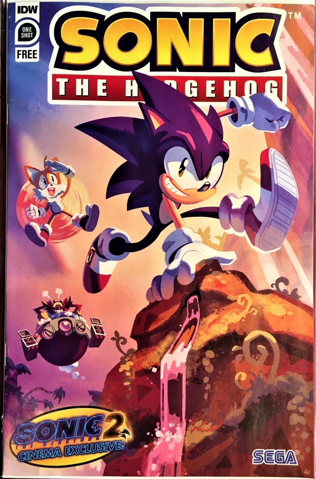 Sonic the Hedgehog 2 Movie Limited Edition Comic Book Cinema Exclusive