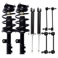 8 Pieces For Hyundai Elantra 2007 - 2010 Front Struts Rear Shocks Sway Bar Links