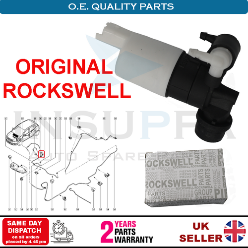 Original Windscreen Washer Dual Pump For Citroen Berlingo C2 C3 C4 C5