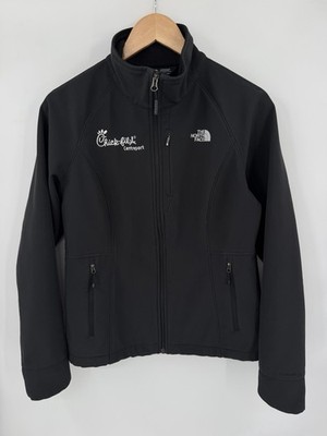 The North Face Windwall Jacket Womens Medium Full Zip Softshell Chick Fil A Logo