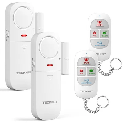 Alarme Maison sans Fil, Alarme Porte avec Télécommande, Window and Door Alarm - Photo 1/4