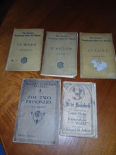 Various Late 1899 to 1949Century Books X3 Gospels And X2 Others.