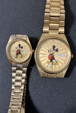 Vintage  Man's and Women's SEIKO Mickey Mouse Sunburst Watch New Batteries