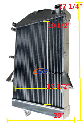 62MM For Jaguar XK140 SE M/MC 3.4L L6 1955-1957 1956 Aluminum Radiator MANUAL