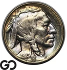 1925-S Buffalo Nickel, Nice Color, Scarce Brilliant Uncirculated++ Key Date!