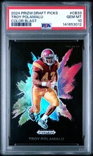 2024 Prizm Draft Picks Troy Polamalu Black Color Blast #CB33 PSA 10 GEM-MT