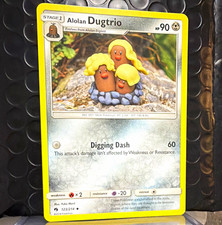 Pokemon TCG Alolan Dugtrio 123/214 SM Lost Thunder Regular Uncommon 2018 EN 90HP