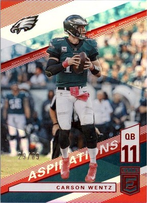 2019 Elite Aspirations #22 Carson Wentz /89 - FB