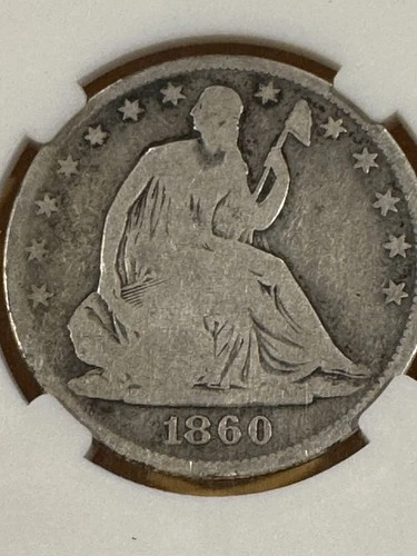 1860 O Seated Liberty Half Dollar Nice Detail