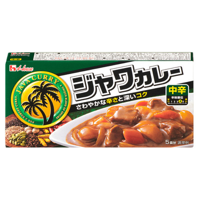 House Foods Java Curry Medium Hot 104g   Made in JAPAN