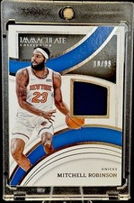 Mitchell Robinson 2021-22 Panini Immaculate Collection Jersey #ICM-MRN /99 GU