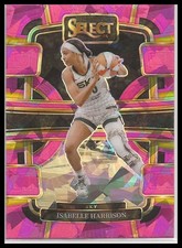 2024 Panini WNBA Select Basketball Isabelle Harrison Pink Cracked Ice Refractor