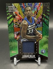 2025-26 Topps - Woven Wonders Relics Leonard Miller #WW-LM Holofoil (MEM) 99/99