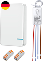 Thinkbee Funkschalter 230 V Mit Mini-Funktaster Und EmpfäNger FüR 1 Lampe