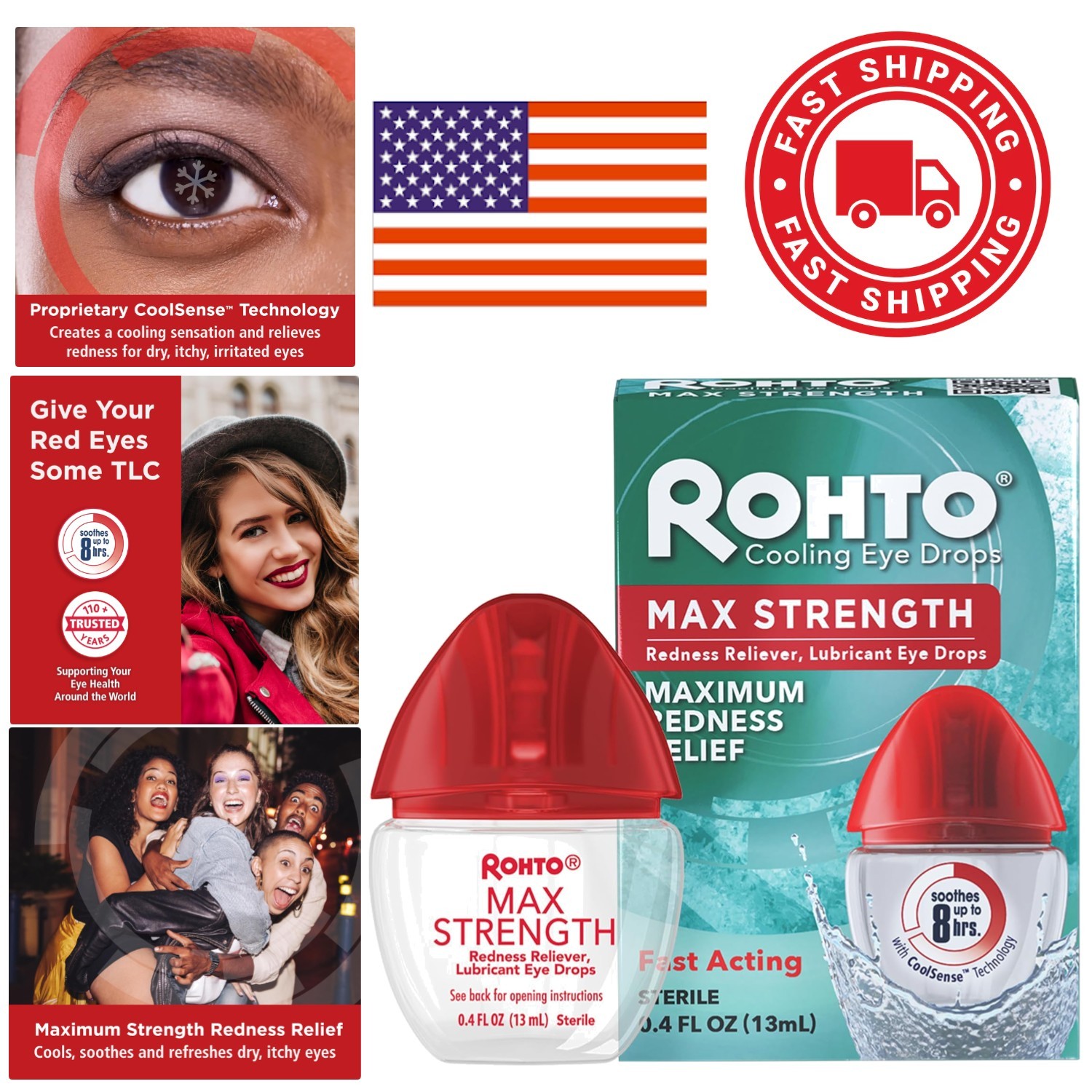 0.4 Fl Oz Fast Cooling Relief For Eyes