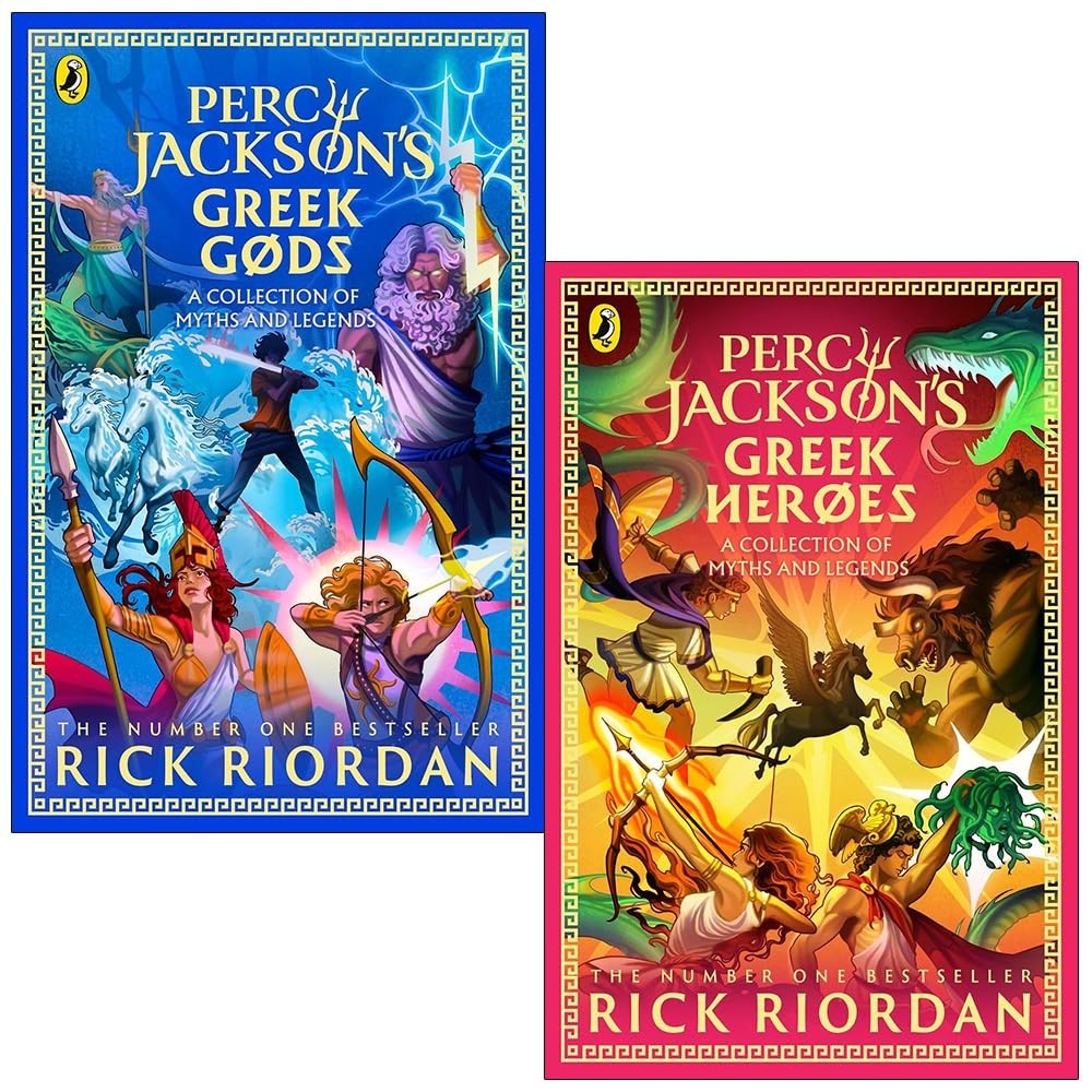Percy Jackson Collection 2 Books Set Rick Riordan Greek Gods Heroes - Image 2