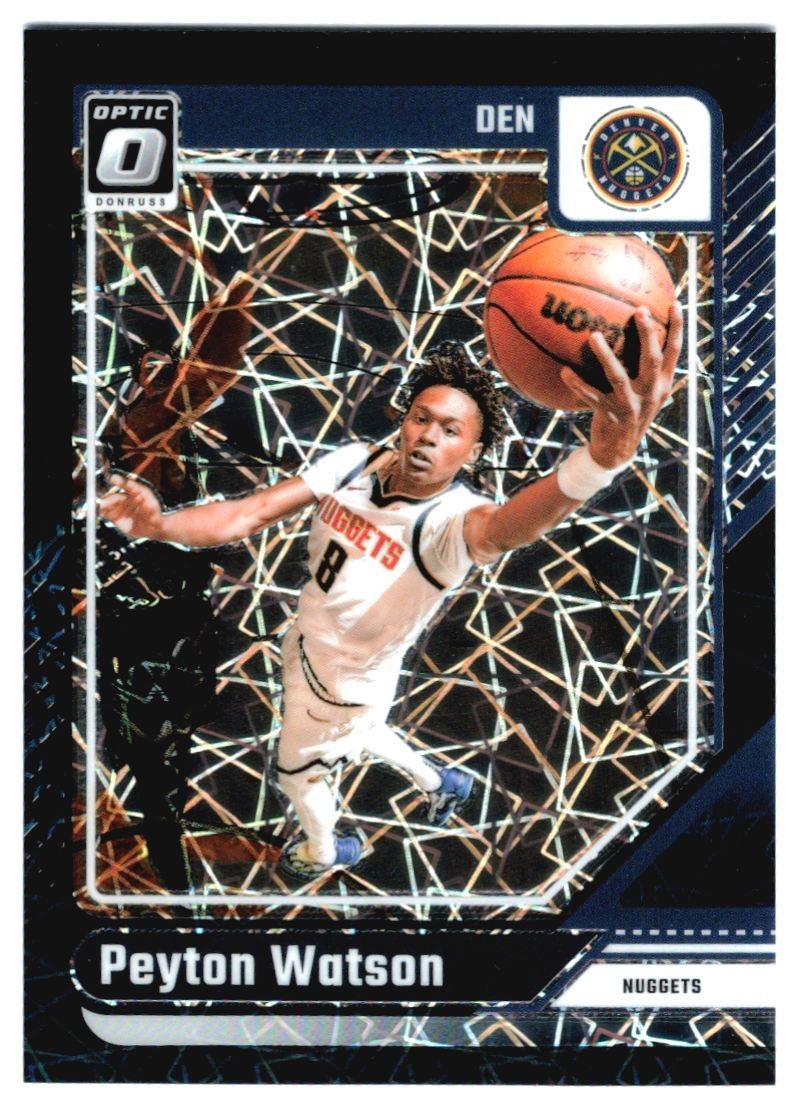 2024-25 Donruss Optic PEYTON WATSON Black Velocity Prizm /39 #216