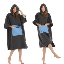 Adult Kids Changing Towel Poncho With & Front Pocket -