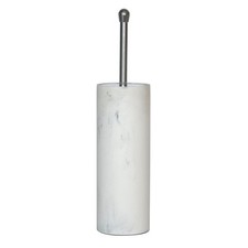 Better Homes  Gardens Faux Marble Toilet Brush and Holder, White