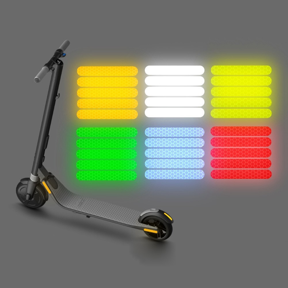 5pcs Reflective Safety Stickers for Ninebot ES1 ES2 ES3 ES4 E22 E25 Scooters