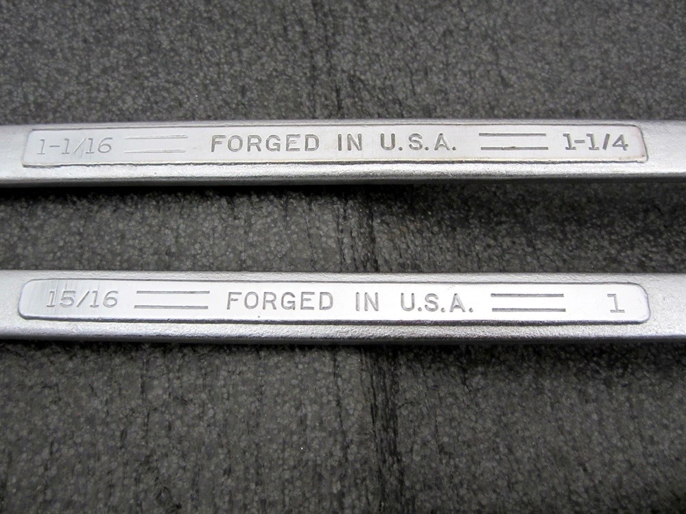 Vintage Craftsman 8pc SAE Box End Offset Wrench Set 3/8" to 1-1/4" USA