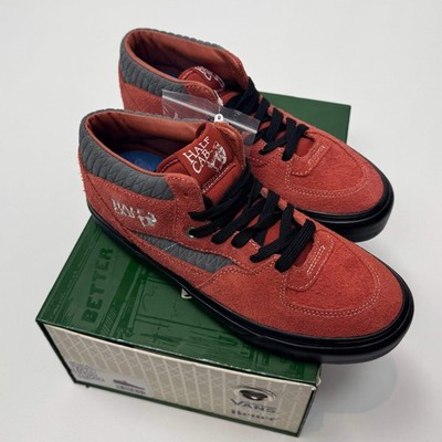 Vans x Better Gift Shop shoes half cab red suede M8.5 new