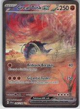 Pokemon TCG Great Tusk ex Special Illustration Scarlet & Violet Base Set 246/198