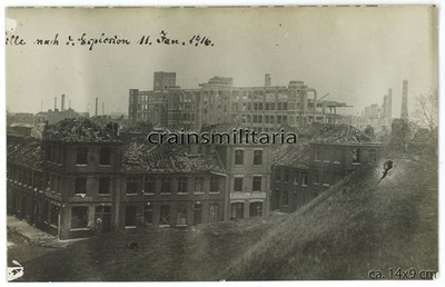 Orig. Foto zerstörte Fabrik Industrie nach Explosion in LILLE Frankreich 1916