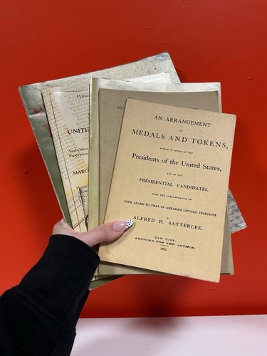 Numismatic Book Lot ANS Monograph Oak Tree Coinage Tokens Medals Auction Catalog