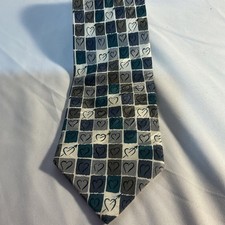 Fashion Neckwear Heart Neck Tie Men  s Hearts 100 Silk Valentines Day