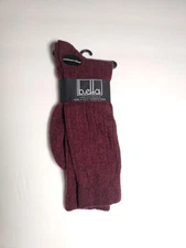 b.ella - Men's dress socks - Dark maroon - Cashmere blend - Made in USA