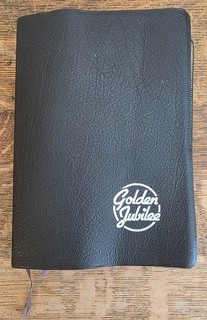 Leather bound KJV Bible H.M.S. Richards Study Helps. Golden Jubilee Edition 1973
