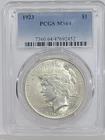 1923 P Peace Silver Dollar $1 PCGS MS64 - Gem