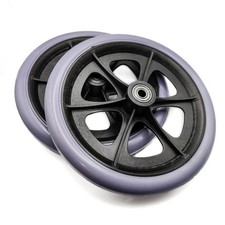2x Wheelchair Front Castor Wheel 8 inch 200mm Mobility 8mm Bearing Anti Puncture