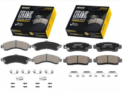 Front Rear Ceramic Brake Pad for 2003 - 2005 CHEVY SSR ISUZU ASCENDER 4.2L 5.3L