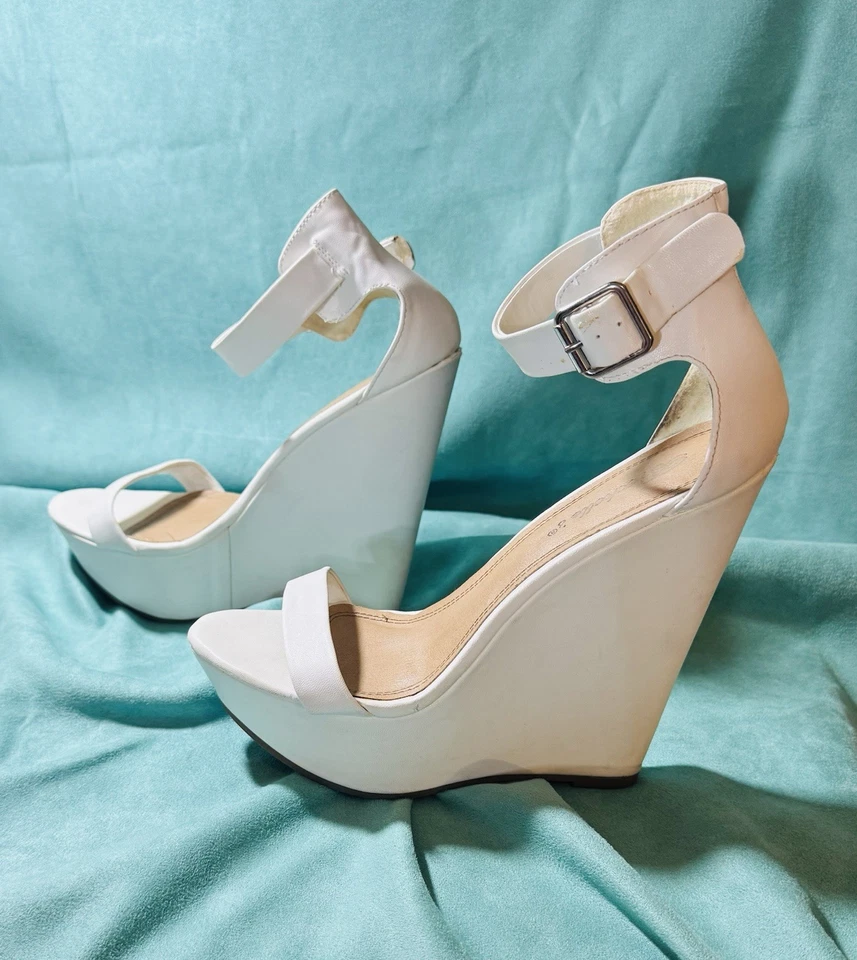 Sandalias de cuña con plataforma con soporte talla 9 para mujer Foto 4 de 4