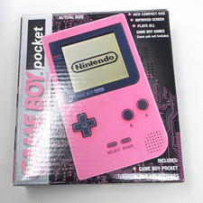 Nintendo Gameboy Pocket Pink - Boxed - Rare Colour