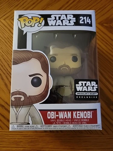 Funko Pop 214 Obi-Wan Kenobi Vinyl Bobblehead Star Wars Smuggler's Bounty BW