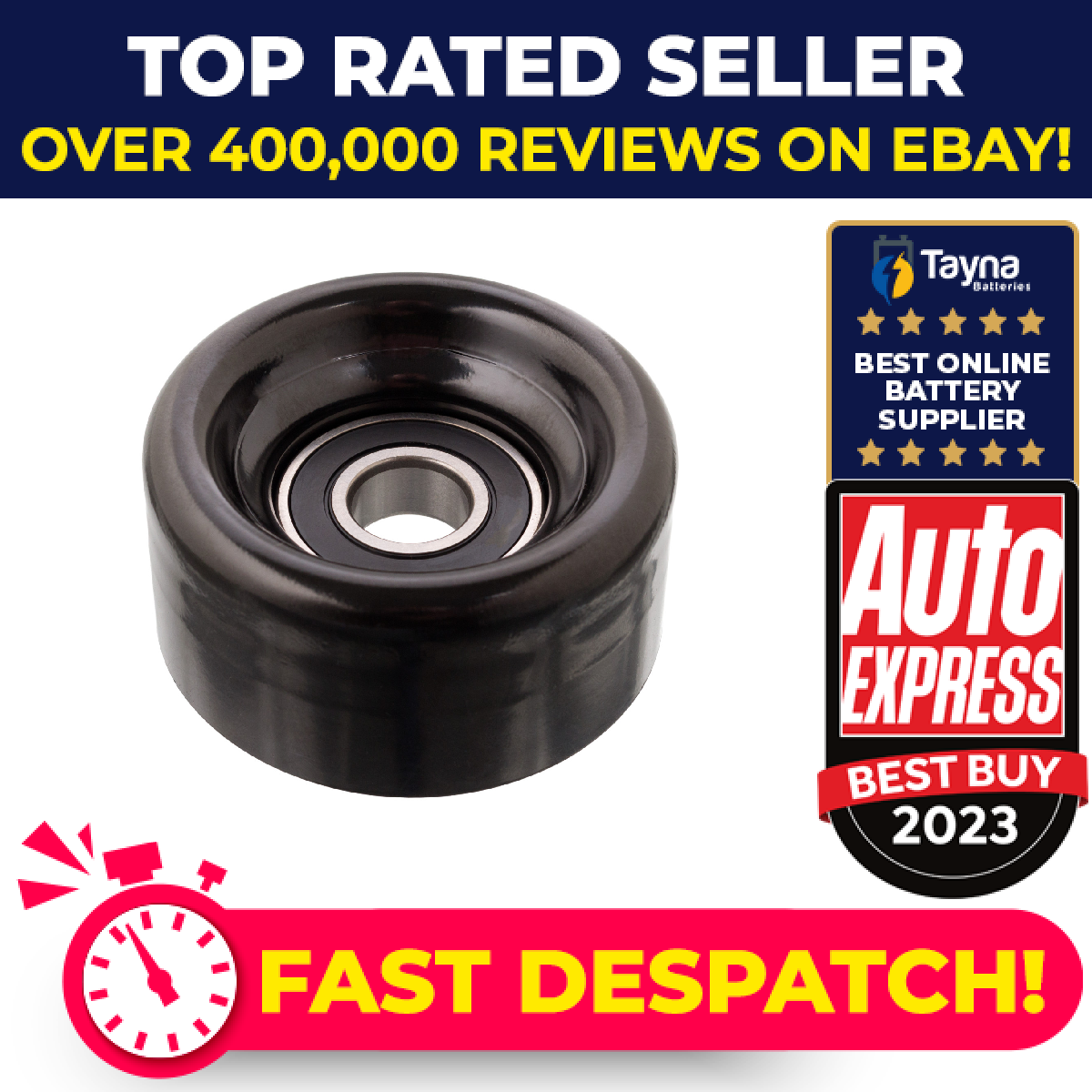 Aux Belt Idler Pulley fits HONDA STREAM RN3 2.0 01 to 06 K20A1 Guide Deflection