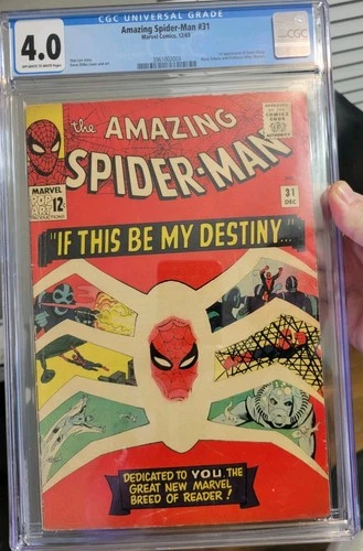 Amazing Spider-Man #31 CGC 4.0 1st Appearance of Gwen Stacy & Harry Osborn OW/W