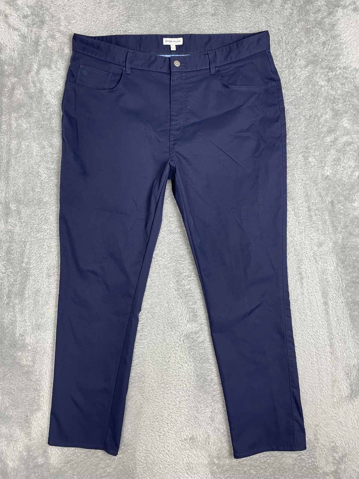 Peter Millar Pants Mens 38x30 Navy Eb66 Performance 5 Pocket Golf Chino Casual
