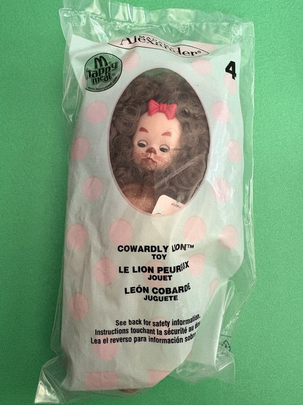 McDonalds 2007 Madame Alexander Wizard Of Oz Cowardly Lion #4 New Sealed