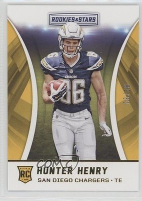 2016 Panini Rookies & Stars Rookies One Star Gold 9/10 Hunter Henry #166 0a6